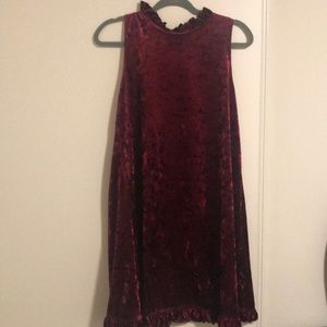 Women’s Red Velvet Dress